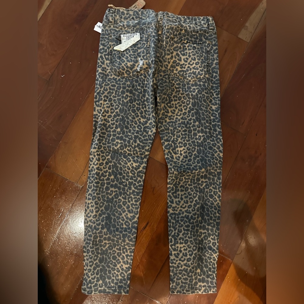 Billabong straight leg pants - leopard